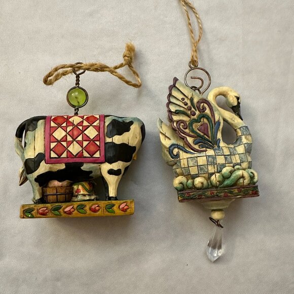 Jim Shore Heartwood Creek, Twelve Days of Christmas Ornament Set - Picture 7 of 16